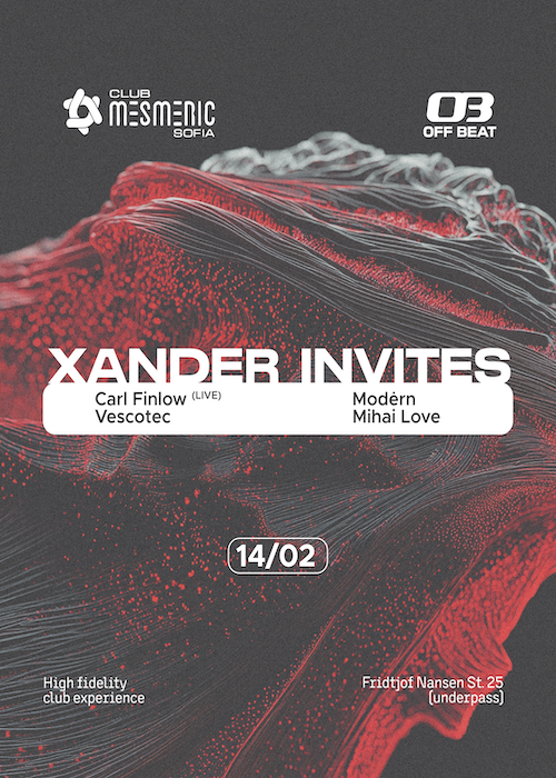 Xander invites: Carl Finlow Live at Club Mesmeric