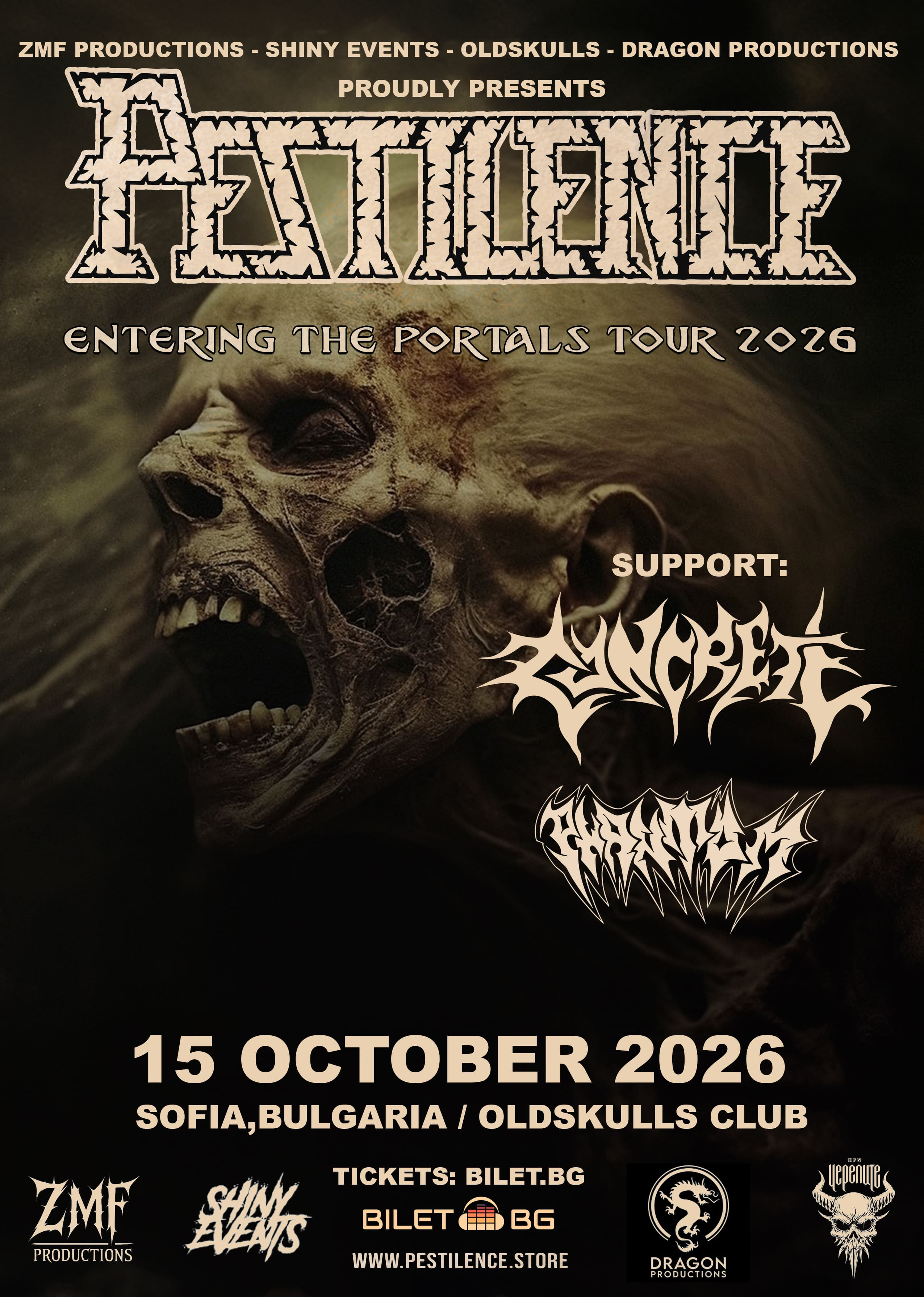 PESTILENCE - екслузивно шоу в България