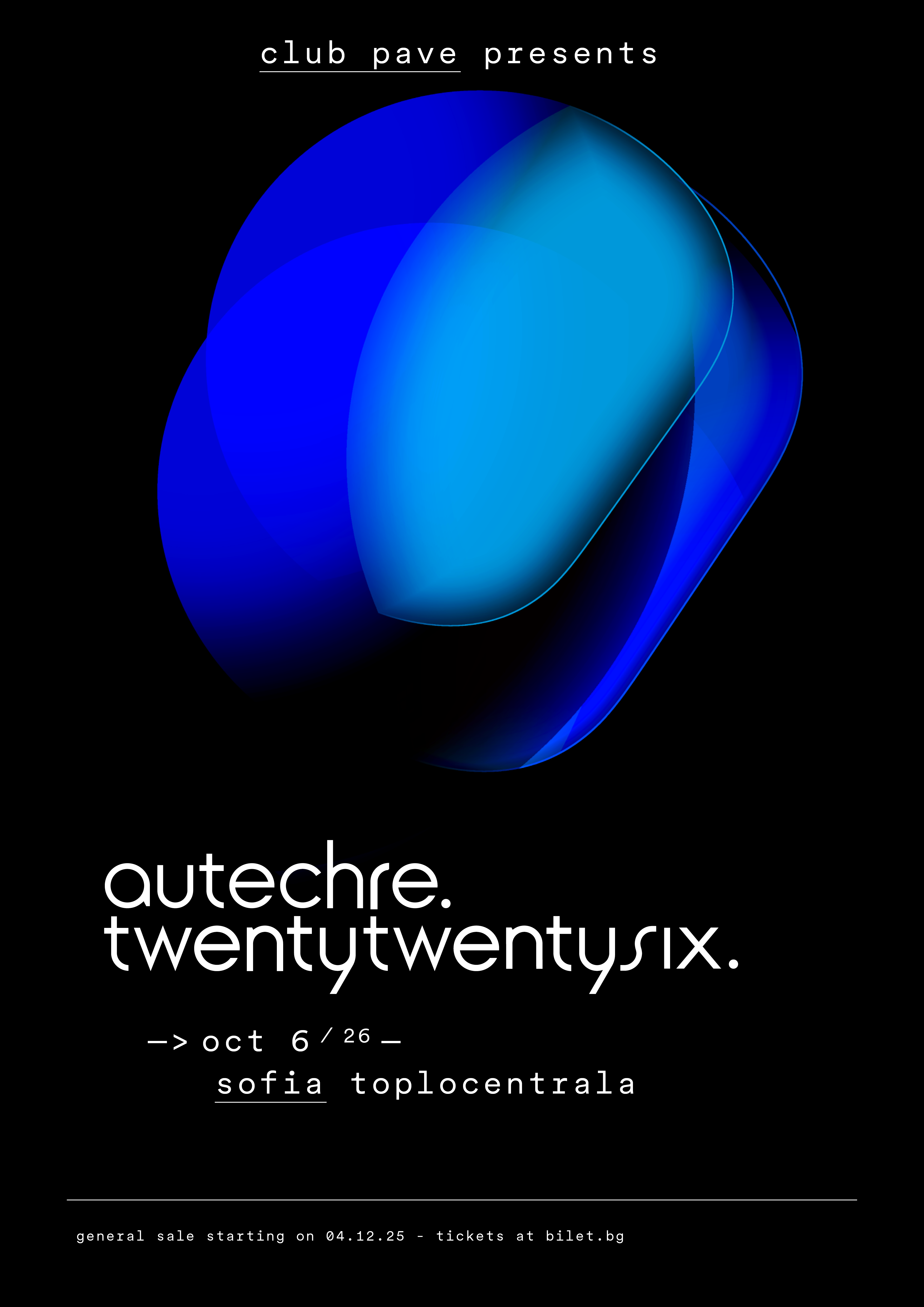 Autechre @ Toplocentrala - 06 October 2026