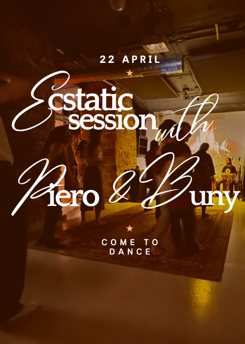 Ecstatic dance / drawing session with Piero, Buny & Ani / 22 april / Bobbina