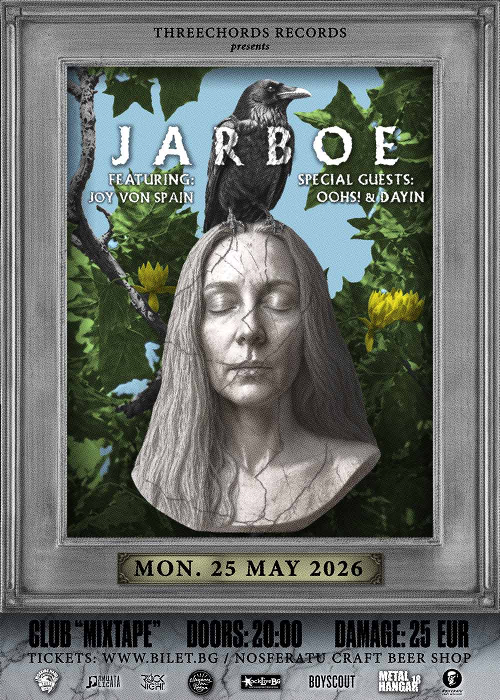 Jarboe feat. Joy Von Spain/ OOHS! & Dayin Live in Sofia/Threechords
