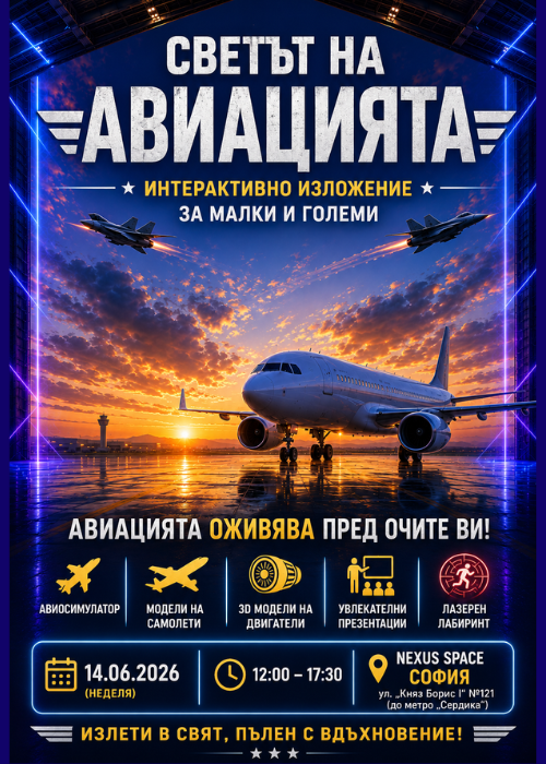 Интерактивно изложение „Светът на авиацията“