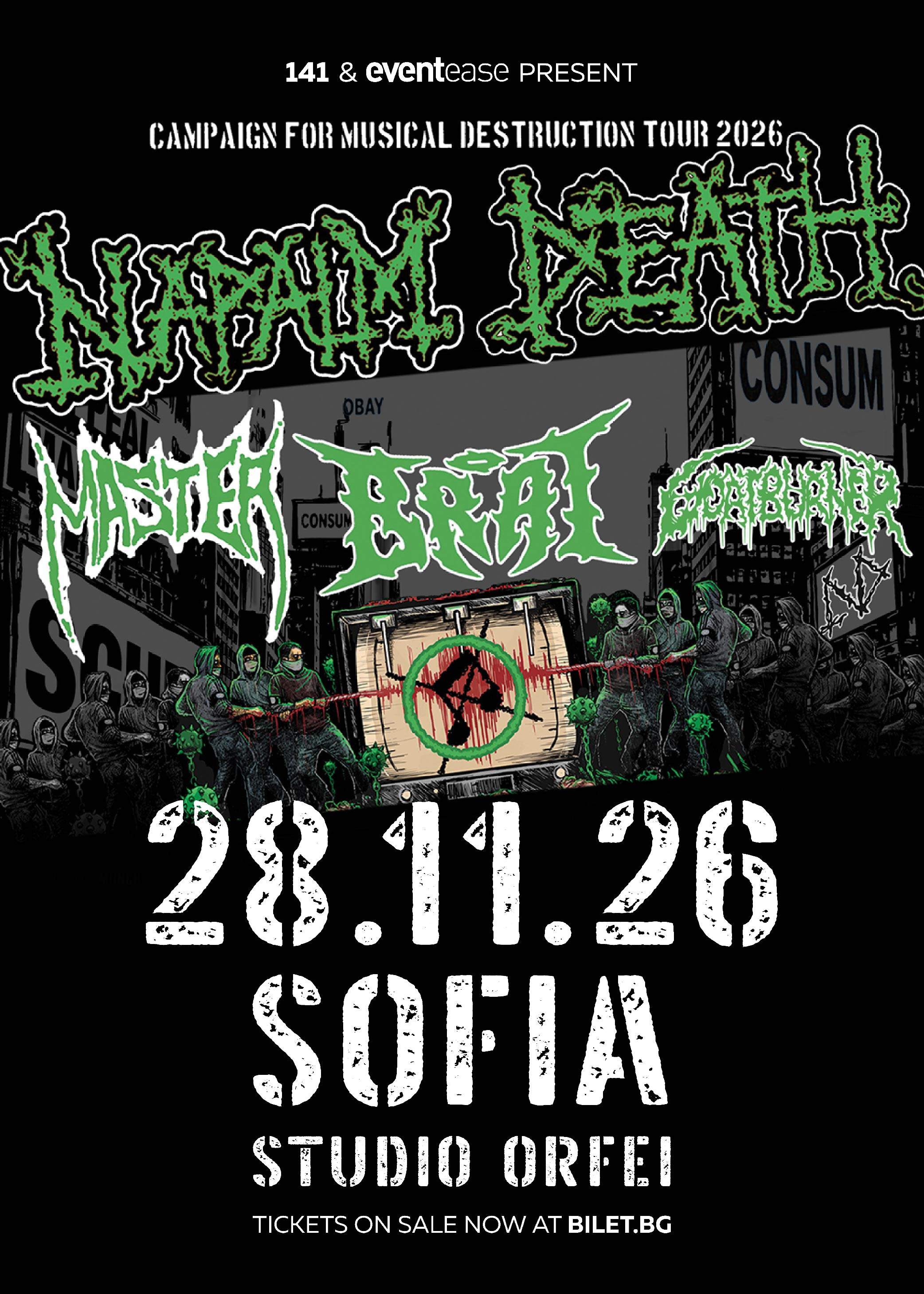 NAPALM DEATH - CAMPAIGN For MUSICAL DESTRUCTION 2026