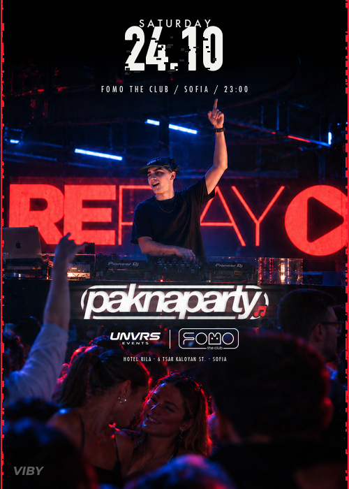 REPLAY 24.10 SAT @FOMO the club SOFIA