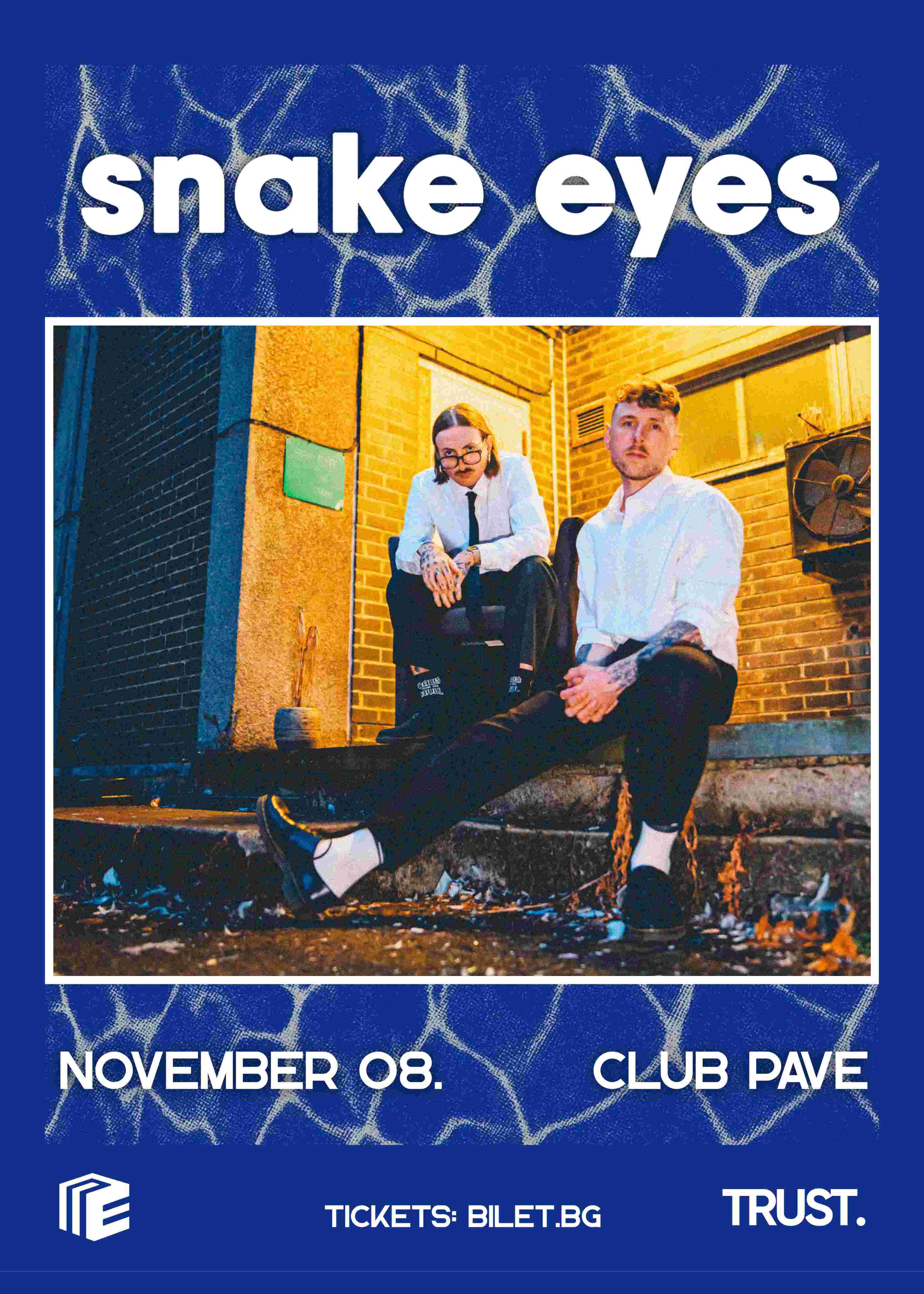 Snake Eyes (Brighton grit-pop diy power duo) live @ Club Pave